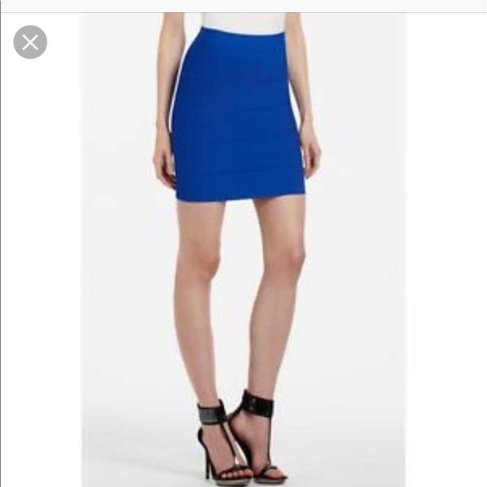BCBG blue power (bandage) skirt